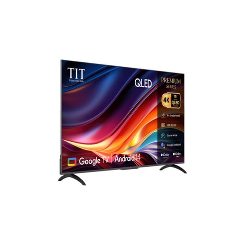 تي اي تي شاشة سمارت 75 بوصة - QLED - 4K UHD - بنظا...