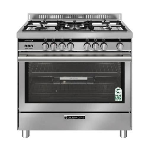 جليم غاز فرن غاز 5 شعلات 60x100 سم مع مقلاة هوائـي...