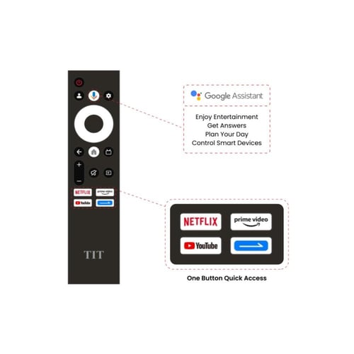 تي اي تي شاشة سمارت 55 بوصة - QLED - 4K UHD - بنظا...