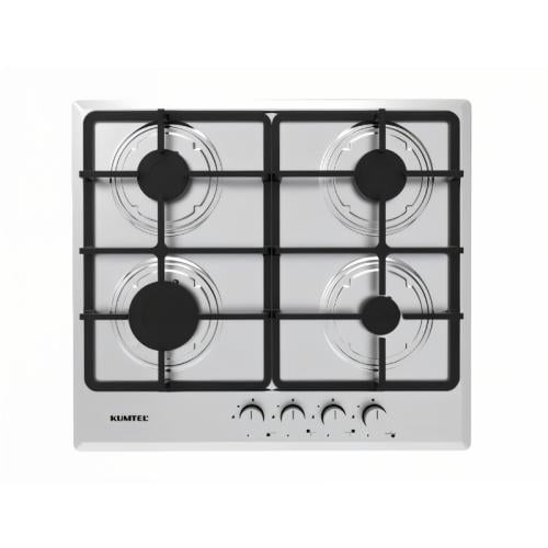 فرن غاز كومتيل مسطح 4 عيون 60x60 سم - ستيل - فضي -...