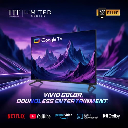 تي اي تي شاشة سمارت LED FHD أندرويد - 43 بوصة - أس...
