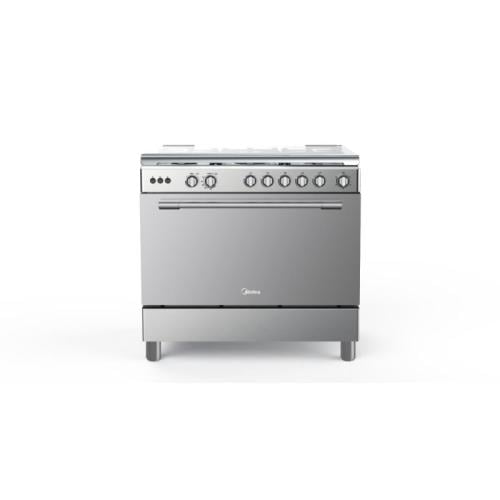 فرن غاز ميديا 60*90 سم 5 عين امان كامل شبك ثقيل 36...