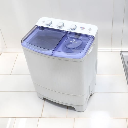 ارو غسالة حوضين 4.5 كيلو تحميل علوي - أبيض - RO-06...