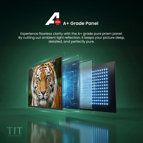تي اي تي شاشة سمارت 55 بوصة - QLED - 4K UHD - بنظا...