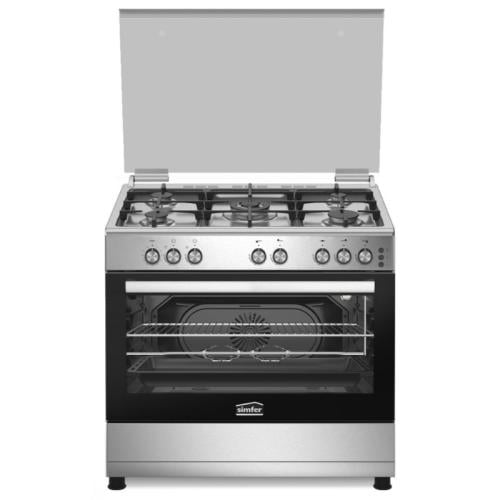 فرن سيمفر 5 عيون 60*90 سم - شبك خفيف - تركي - فضي...