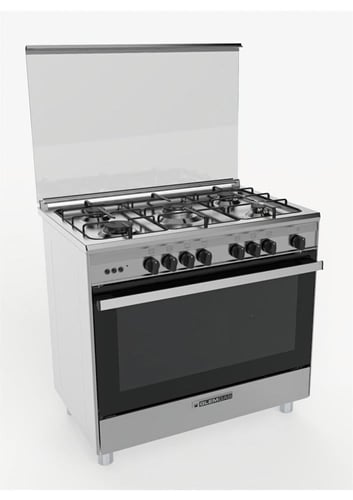 جليم غاز فرن غاز 5 عيون - 60×90 سم - أمان كامل مع...