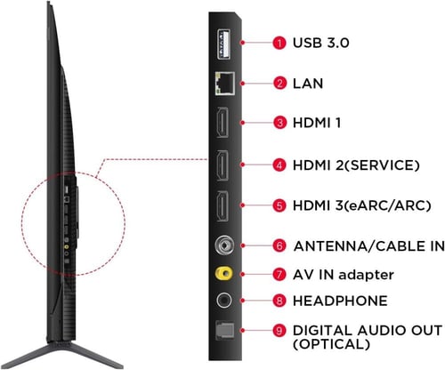 شاشة تي سي ال 65 بوصة اندرويد 4K-QLED رسيفر داخلي...