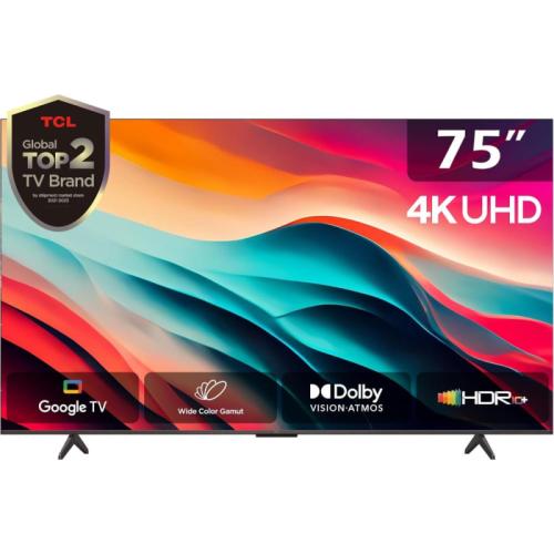 شاشة تي سي ال 75 بوصة سمارت 4K UHD- رسيفر داخلي 75...