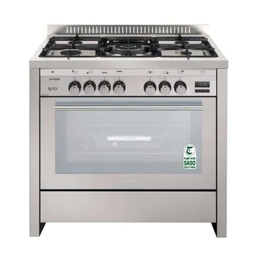 جليم غاز فرن غاز 5 شعلات 60x100 سم مع مقلاة هوائـي...