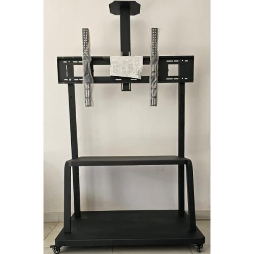 طاولة شاشة فيندو مزودة بعجلات سهلة الحركة - أسود V...