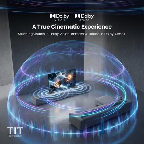 تي اي تي شاشة سمارت 75 بوصة بدقة 4K UHD - نظام أند...