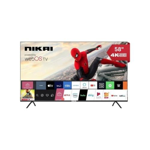 نيكاي شاشة سمارت 58 بوصة WebOS دقة UHD-4K - موديل...