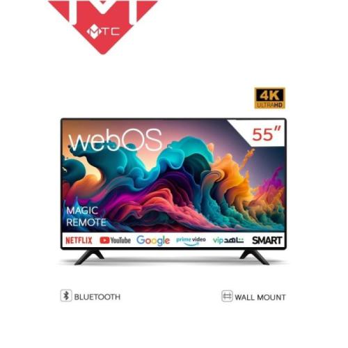 ام تي سي شاشة تلفزيون 55 بوصة سمارت 4K WebOS