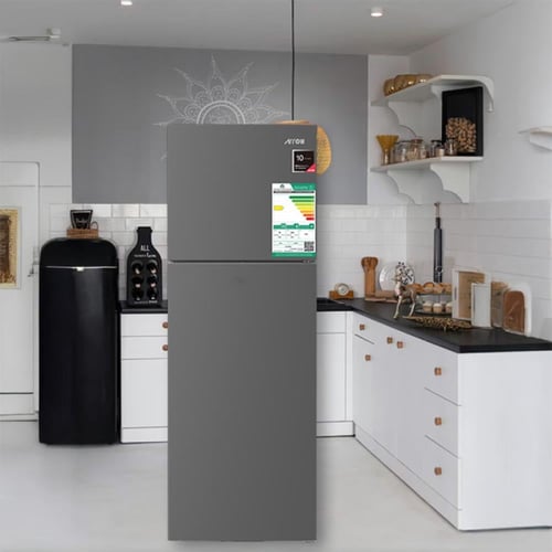 ارو ثلاجة بابين 11.9 قدم - 329 لتر - ستانلس ستيل -...