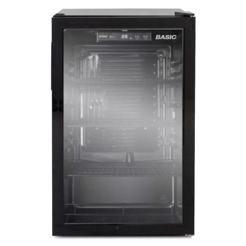 بيسك ثلاجة عرض باب واحد زجاج 4.4 قدم مكعب - 126 لت...