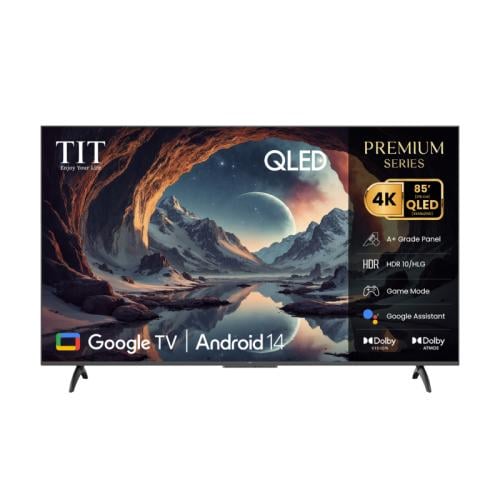 تي اي تي شاشة سمارت 85 بوصة - QLED 4K - أندرويد 14...