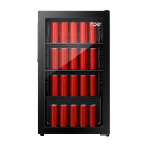 اكسبير ثلاجة عرض باب واحد 3.2 قدم مكعب أسود PCXP14...