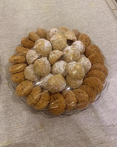 نص كيلو معمول حجازي مشكل اسمر (بر) وابيض