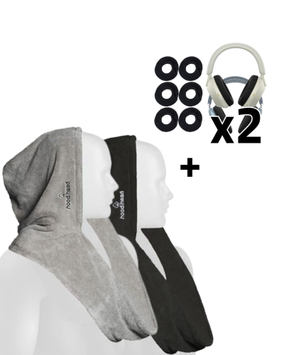 بكج 2 منشفة + 2 كفر سماعات