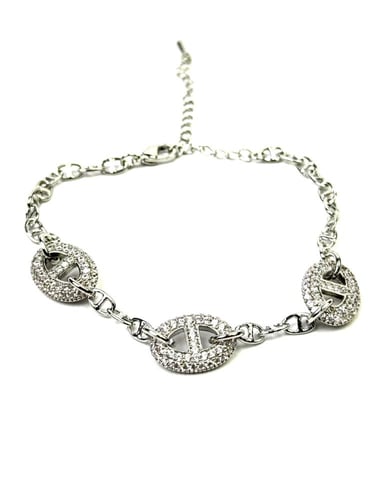 سوار فضي فاخر مستوحى من هيرمز