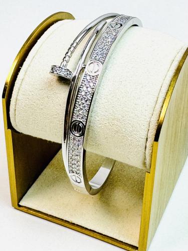 سوار وخاتم فضي مستوحى من كارتير