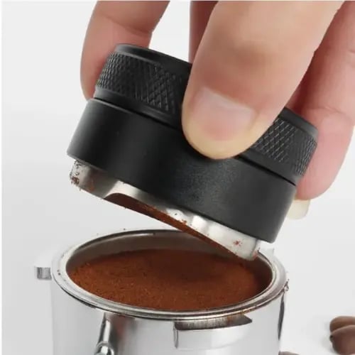 51mm Espresso Coffee Tamper - Aluminum Dosing Ring...