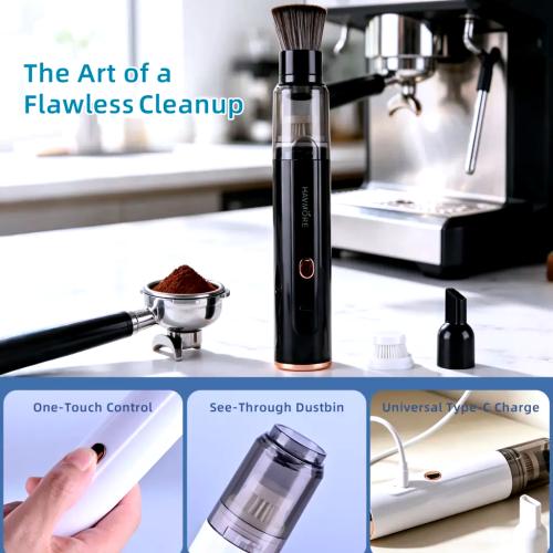 Havmore Compact Practical Type‑C Charging Handheld Electric Coffee Ground Dust Vacuum Cleaner