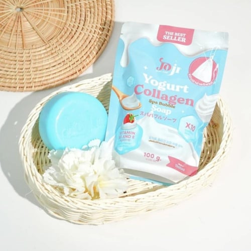 صابون Yogurt Collagen Spa Bubble – رغوة سبا وترطيب...