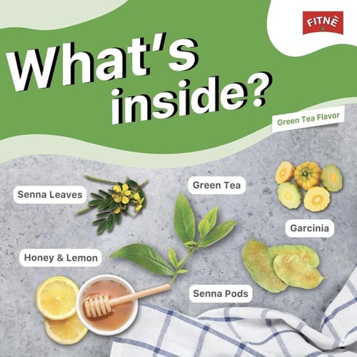 شاي عشبي بنكهة الشاي الأخضر والعسل والليمون | FITN...