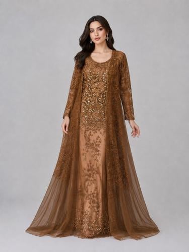 Traditional nightgown with lace, hand embroidery, original