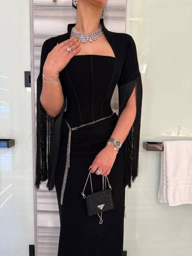 Sarah's black dress