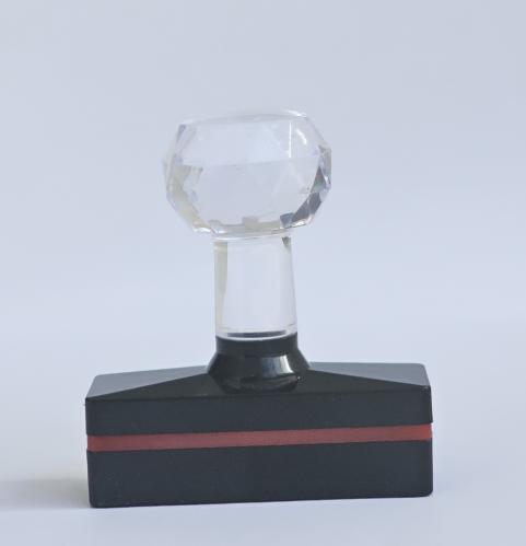 Rectangular crystal seal 1x4.8 cm