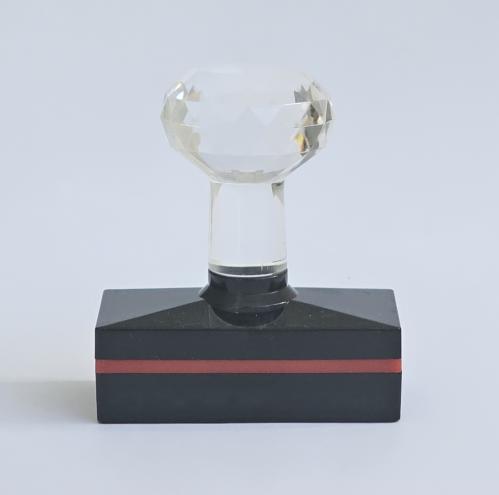 Rectangular crystal seal 5 × 2 cm
