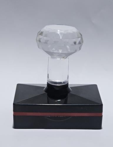 Rectangular crystal stamp size 5.5 × 3.5 cm