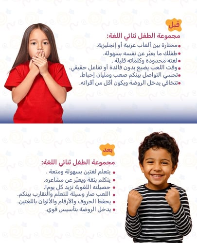 مجموعة الطفل ثنائي اللغة - 3-6 سنوات