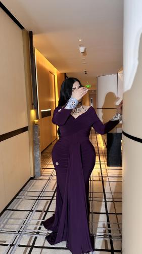 Lilac color dress, stretch, Korean original