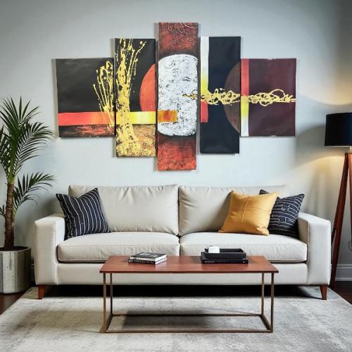 لوحة جدارية ٥ قطع