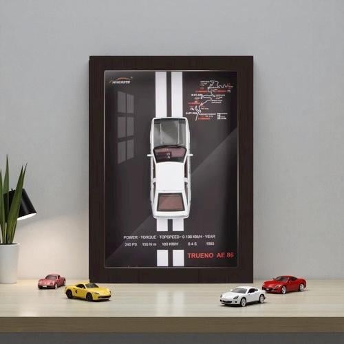 لوحة سيارة تويوتا ترينو AE86 ثلاثية الأبعاد