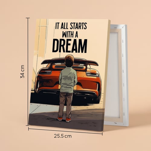 َلوحة سيارة قماش