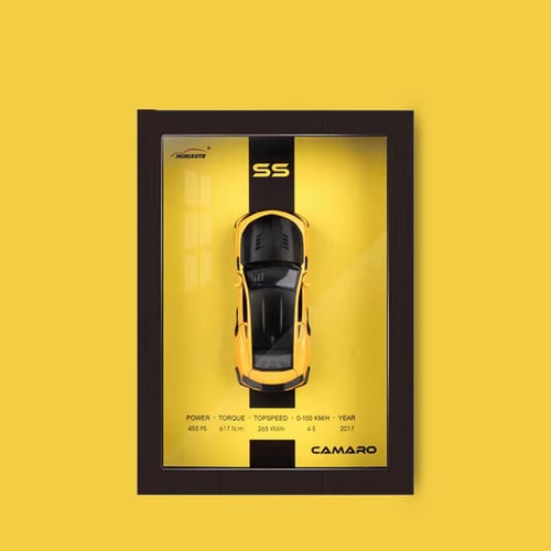 لوحة سيارة كامارو ثلاثية الأبعاد