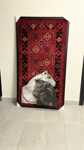 لوحة خيل 🐎 كبيرة ثري دي