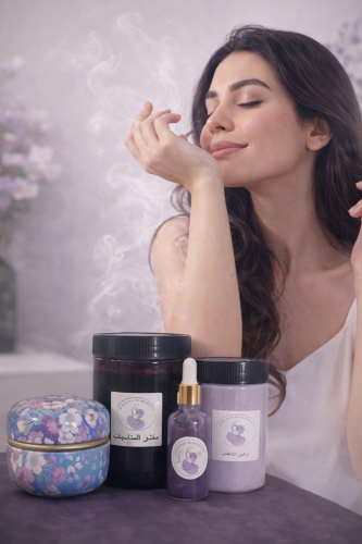 بكج تعطير الجسم مكون من : مقشر رغوي عطري + لوشن عط...