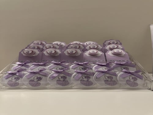 توزيعات لوشن لافندر + مرايا ميني حجم صغير حسب الطل...