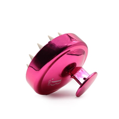 جي بي اورجانيك فرشاة وتدليك فروة الرأس وردي