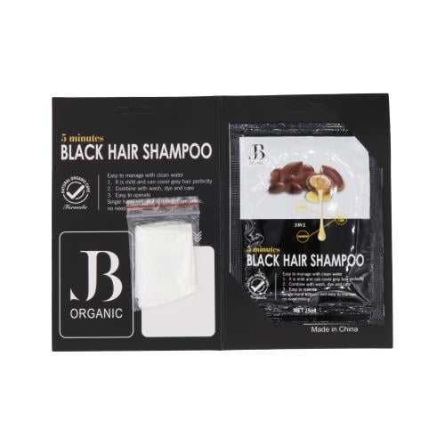 جي بي اورجانيك شامبو صبغ اسود باكت 25 مل