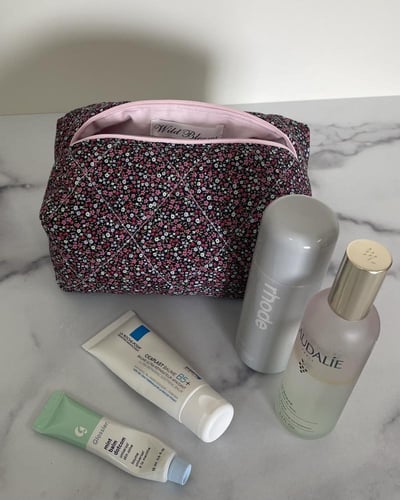 PERSONALIZED NAVY FLORAL