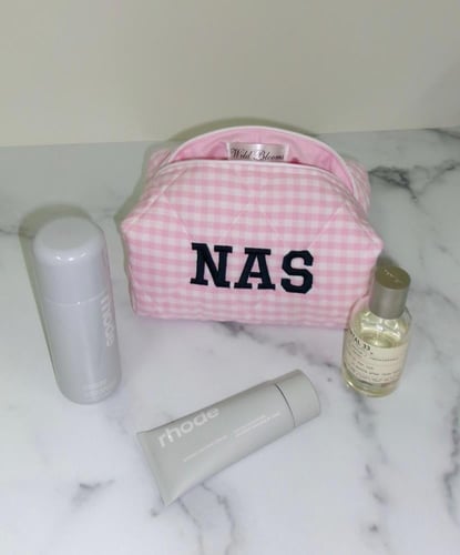 PERSONALIZED BABY PINK GINGHAM