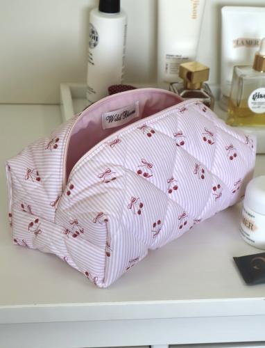 PINK STRIPED BOW CHERRY CUSTOM WILD BLOOMS