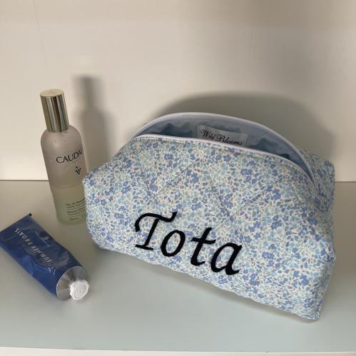 PERSONALIZED LIGHT BLUE MINI FLORAL