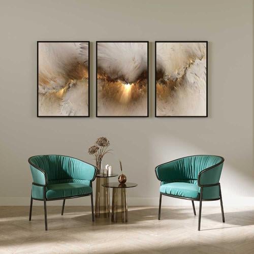 طقم من 3 لوحات مودرن ثلاثية